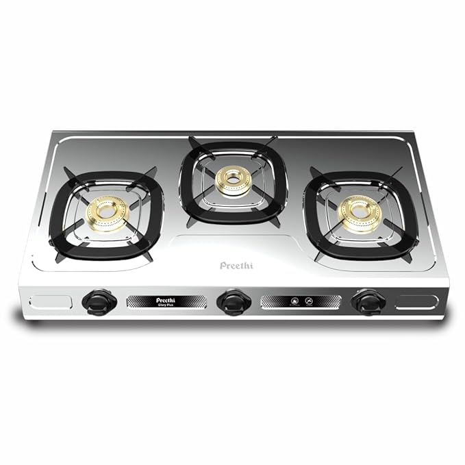 Preethi Glory Plus 3 Burner Gas stove